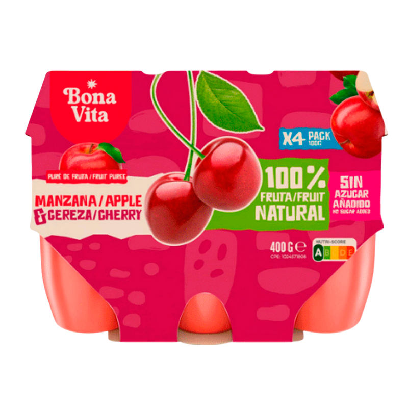 Púre de manzana y cereza | Bonavita