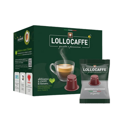 Caja de las cápsulas Argento NESPRESSO de 100 pcs