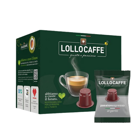 Caja de las cápsulas Argento NESPRESSO de 100 pcs
