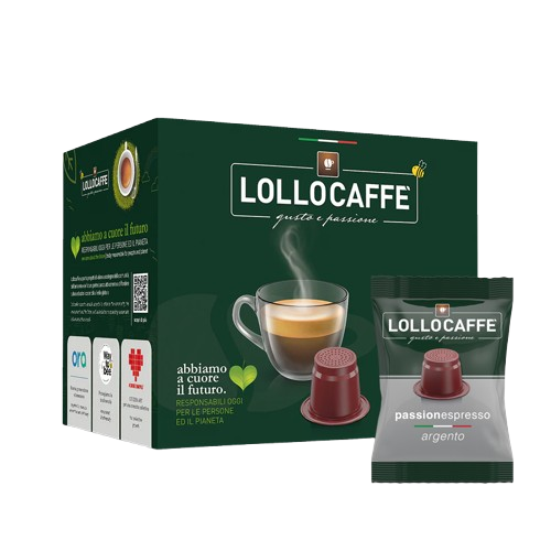 Caja de las cápsulas Argento NESPRESSO de 100 pcs