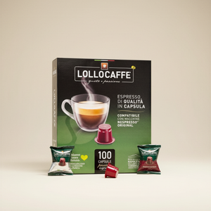 Caja de las cápsulas Argento NESPRESSO de 100 pcs