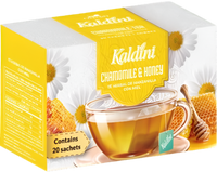 Infusiones Kaldini - Té Herbal de Granada, Negro, Menta, Verde, Frutos del Bosque, Manzanilla y Hierbas Laxantes