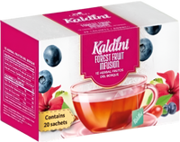 Infusiones Kaldini - Té Herbal de Granada, Negro, Menta, Verde, Frutos del Bosque, Manzanilla y Hierbas Laxantes