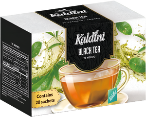 Infusiones Kaldini - Té Herbal de Granada, Negro, Menta, Verde, Frutos del Bosque, Manzanilla y Hierbas Laxantes